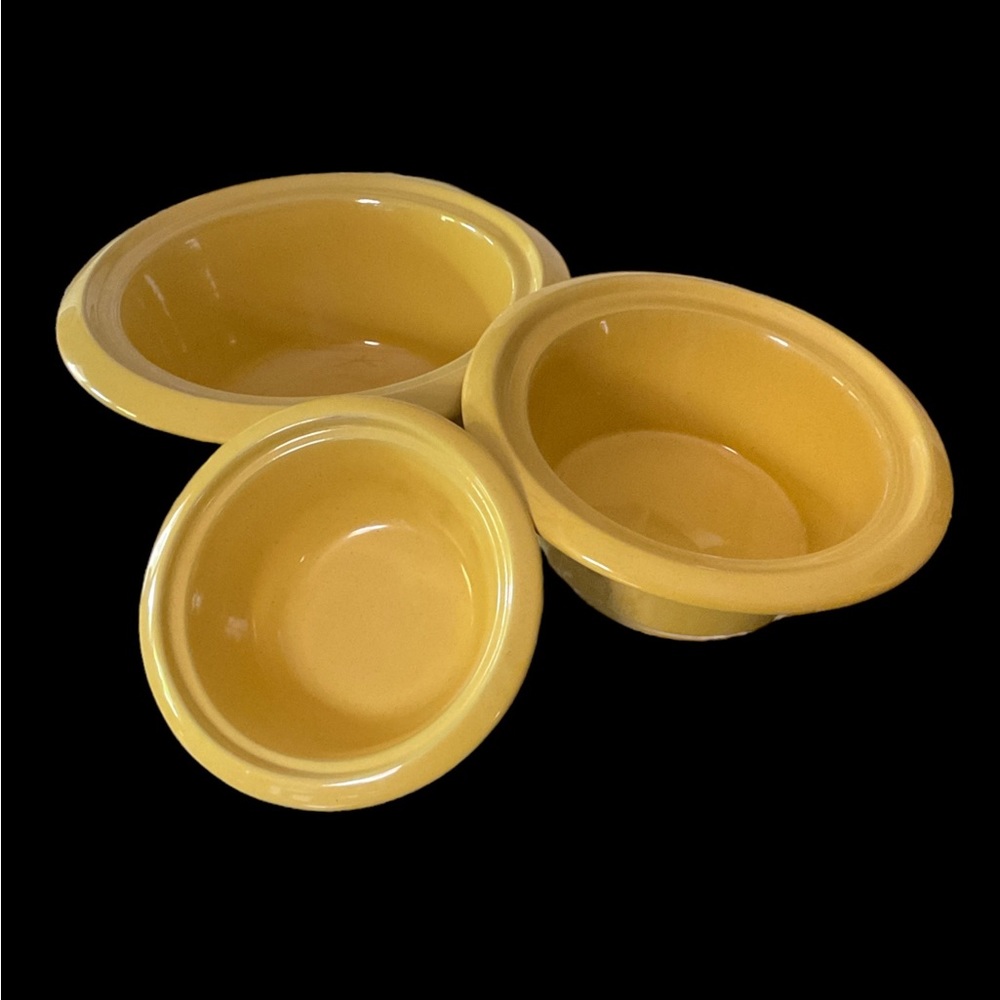 Frankoma 3pc Yellow Baker Set
